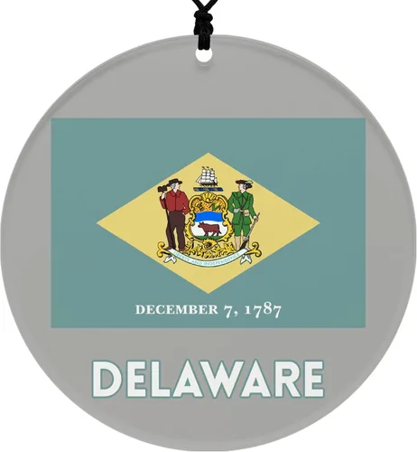 Vista 18 de Missouri Christmas Ornament - Festive Design Featuring State Flag - 2026 Hanging Acrylic Disc Decoration for Tree - Unique and Home Decor