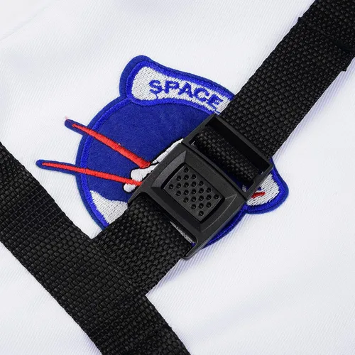Vista 5 de Vgolar Disfraz de astronauta para niños traje espacial blanco