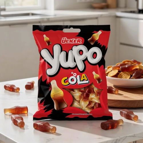 Vista 7 de Caramelos de gomita suaves y masticables con sabor a Cola a granel bolsa