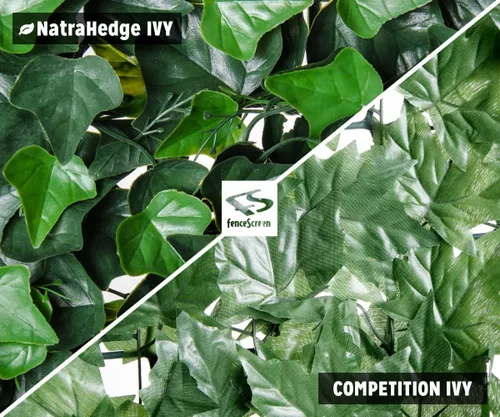 Vista 5 de NatraHedge Paneles de pared de hiedra artificial de 20 x 20 pulgadas (paquete de 12) Resistente a los rayos UV Decoración de vegetación
