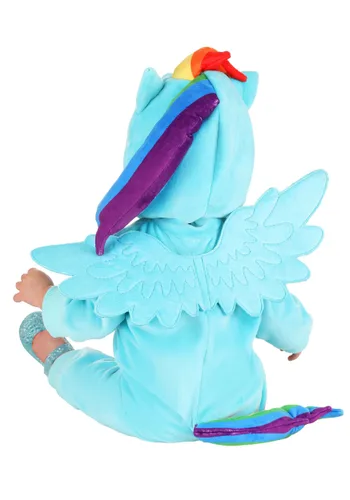 Vista 2 de Disfraz de Bebé Rainbow Dash de Mi Pequeño Pony Multicolor