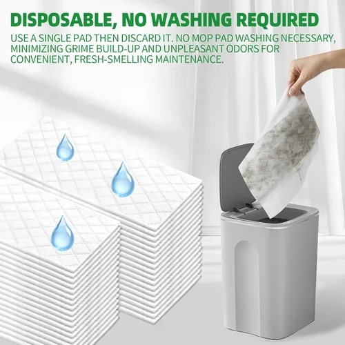 Vista 6 de 36 unidades de repuesto de almohadillas húmedas resistentes compatibles con trapeador Swiffer, paños desechables para limpieza de suelos