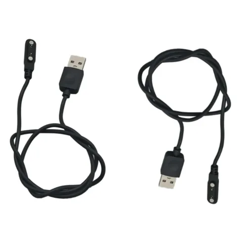 Vista 7 de Aliwisdom Paquete de 2 cargadores universales para reloj inteligente magnético, accesorios de reloj de 23.6 in, USB, 2 pines, 0.300 in, cable