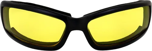 Vista 3 de Global Vision Eyewear 24 Triumphant Series - Gafas de seguridad con montura negra y lentes de tinte amarillo