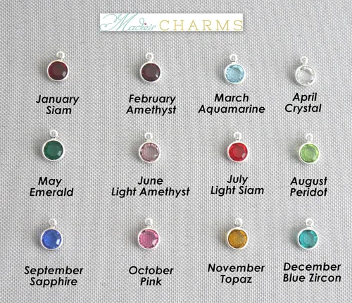 Vista 6 de Madie's Charms Heart Picture Locket - Personalized Locket Necklace - Initial Necklace - Heart Locket - Silver - Custom - Birthstone Necklace