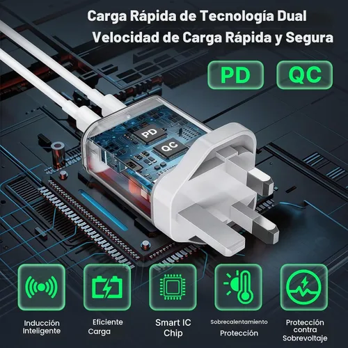 Vista 6 de Adaptador del enchufe del recorrido del Reino Unido, bloque del cargador