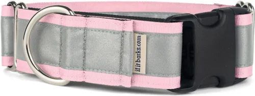 Vista 25 de If It Barks - Collar Martingala reflectante de 1.5 pulgadas con hebilla a presión rápida para perros - Ajustable - Fabricado en Estados Unidos