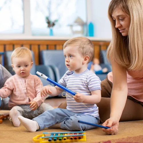 Vista 6 de 2 piezas de silbato deslizante para adultos, juguete de silbato de diapositiva, instrumento musical, juguete para juegos de padres e hijos, azul