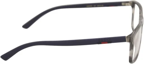 Vista 3 de Gucci GG 0424O 007 - Lentes rectangulares de plástico color gris Havana de 2283in Gris