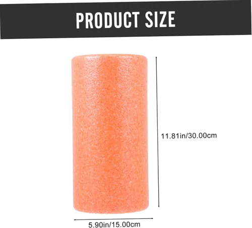 Vista 2 de Yoga Massage Roller Extra Firm High Density Epp Orange