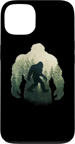 Vista 7 de Sasquatch Yeti Figure Nature Double Exposure Bigfoot Case for iPhone 17