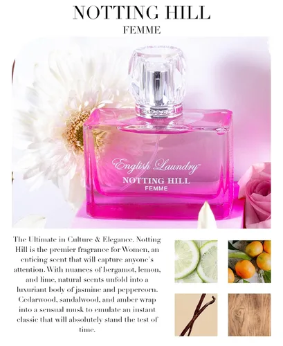 Vista 2 de English Laundry Notting Hill Femme Eau de Parfum en aerosol, 3.4 onzas líquidas