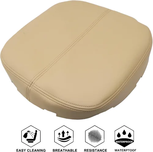Vista 7 de NLQR - Tapa de consola central, funda de repuesto para reposabrazos de cuero de microfibra, color tostado, compatible con Cadillac Escalade EXT ESV