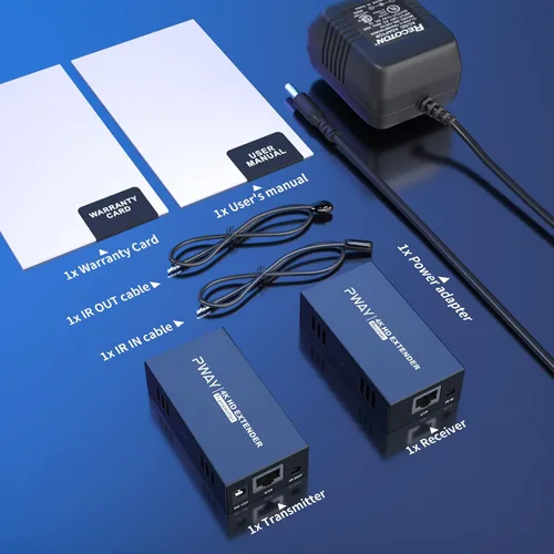 Vista 6 de Extensor HDMI 4K a 60Hz, extensor HDMI a través de Ethernet Cat5e/6 hasta 200FT/60M, Ultra 4K HD expande audio y video, soporta salida de bucle, IR