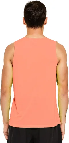 Vista 3 de DEMOZU Camiseta sin mangas de neón para hombre, brillante, para entrenamiento, gimnasio, atletismo, rave, fiesta, camiseta sin mangas