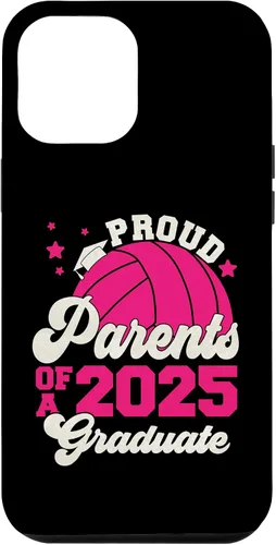 Vista 24 de iPhone 16 Parents of a 2025 Graduate Senior Graduation Volleyball Case
