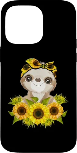 Vista 21 de Sunflower Garden Sloth Gardening Case for iPhone 17