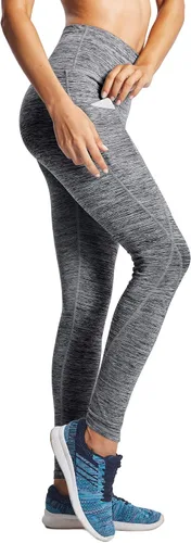 Vista 5 de Neleus calzas de yoga para mujer con bolsillo y cintura alta para correr con control de barriga