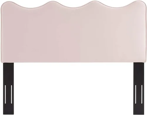 Vista 7 de Modway Athena Performance - Cabecera de terciopelo tamaño individual, color rosa