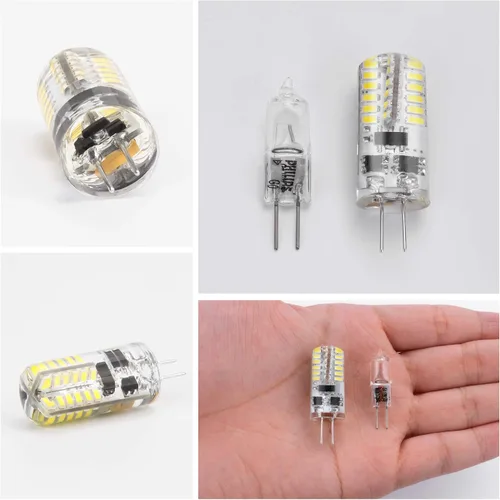 Vista 2 de DiCUNO G4 base de bombilla de LED de corriente alterna/corriente directa de 12 voltios, equivalente a 20 watts ~ 25 watts. T3 Repuesto para bombilla