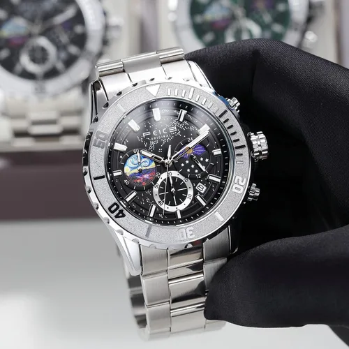 Vista 5 de FEICE Reloj FK131 - Exquisito reloj con fondo celeste y función de temporización..