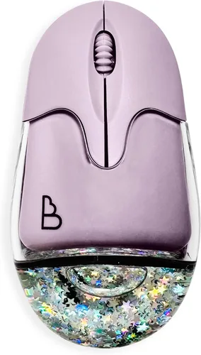 Vista 3 de Liquid Glitter - Mouse inalámbrico Bluetooth - Ratones silenciosos recargables tipo C - Ratón inalámbrico óptico USB portátil, compatible