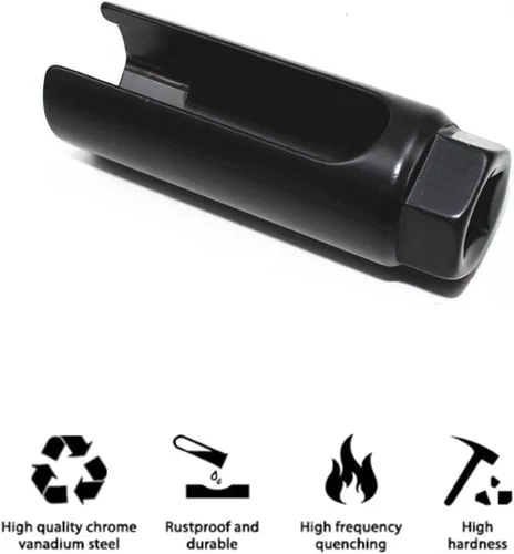 Vista 5 de 1 Pieza Enchufe de Sensor, 7/8 pulgadas (22mm) 6-Puntos, Herramienta de Llave para Remoción de Sensor O2, Universal para la Mayoría de Modelos