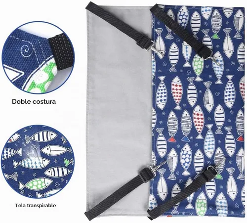 Vista 4 de Hamaca para gatos para jaula, hamaca colgante ajustable para gatos de 22 x
