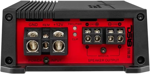 Vista 6 de DS18 G700.2D Amplificador de 2 canales Clase D de rango completo 700 vatios Potencia máxima 2 ohmios estable, puente a 4 ohmios - Entradas de nivel