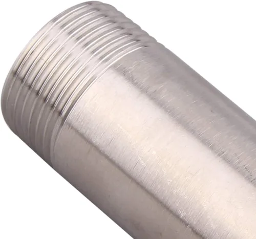 Vista 6 de 1" X 1" NPT Macho NPT Acero Inoxidable 304 Colocación Acoplamiento de Tubo Moldeado 4" Longitud