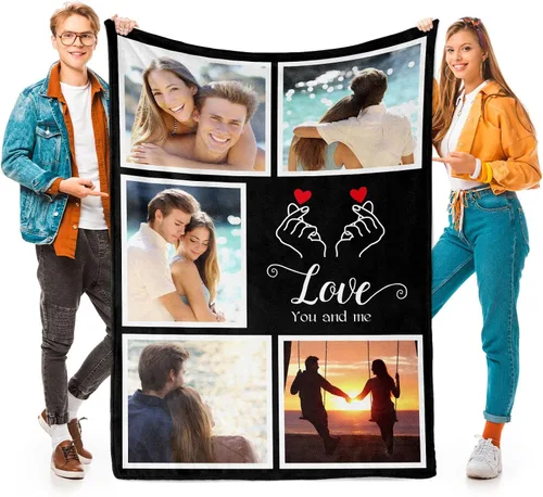 Vista 11 de Printwoo Mantas personalizadas con foto, mantas de fotos personalizadas con mi propia foto, mantas personalizadas con imagen, regalos personalizados