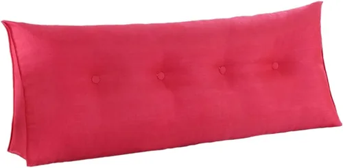 Vista 11 de Almohada de cuña para dormir, cojín grande con funda de almohada extraíble, cojín triangular para soporte de espalda para cama o sofá tamaño King