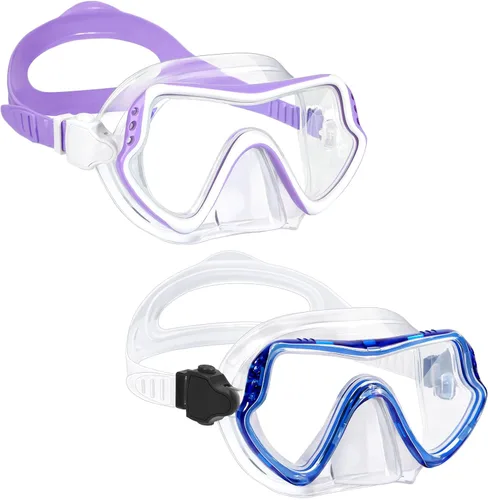 Vista 9 de Gafas de natación para niños con cubierta de nariz para jóvenes de 8 a 15 años, antivaho HD Visión Gafas de piscina gafas de natación de agua