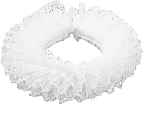 Vista 25 de BLESSUME 1 cuello de encaje renacentista con volantes