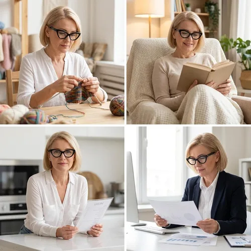 Vista 4 de Eyekepper Gafas de lectura estilo ojo de gato para mujeres lectoras elegantes Ladies Reader Eyeglasses, Vintage Cheaters Glass, Stylish Reader