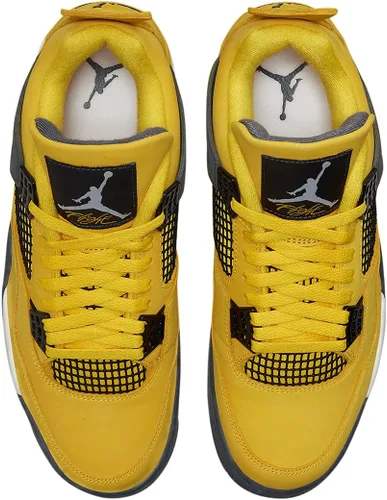 Vista 4 de Nike Hombres Air Jordan 4 Retro Cactus Jack University AzulNegro Suede