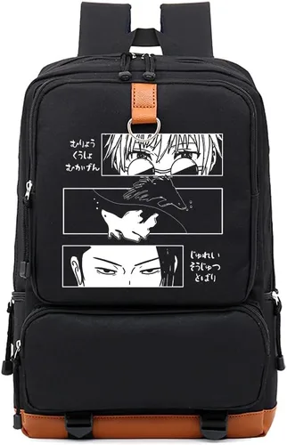 Vista 6 de DIOMMELL Mochila de anime con capacidad de lona, mochila para computadora portátil