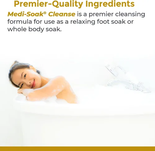 Vista 3 de Premier Research Labs Medi-Soak - Sales de baño para remojo de pies y cuerpo, baño de sal marina para mujeres y hombres, baño mineral relajante