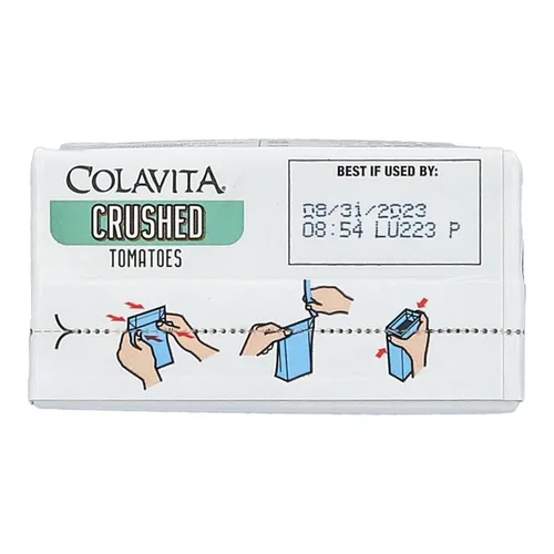 Vista 7 de COLAVITA Tomates triturados italianos, caja de recreación Tetra, embalaje sostenible, 13.76 onzas (paquete de 16)
