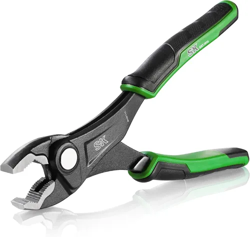 Vista 9 de SK Alicates deslizantes de 8 pulgadas, construcción CR-V premium, mango ergonómico antideslizante para un agarre cómodo