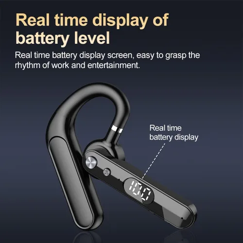Vista 9 de Auricular de teléfono Bluetooth individual 48 horas auricular una pieza de oreja abierta Bud aire conducción ósea sin oído auriculares inalámbricos
