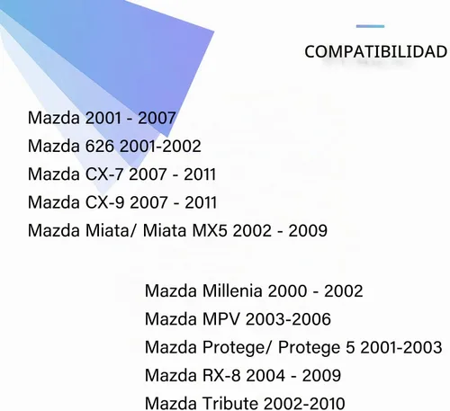 Vista 6 de Arnés de radio para Mazda Modles Tribute Mpv Miata CX7 CX9 Protege 2001-2007