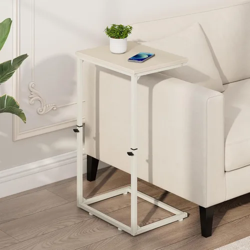 Vista 8 de Vagusicc C Shaped End Table for Couch, 33.2'' Tall C Table Adjustable Height Side Table, Small Side Table for Small Spaces, Couch Tables that Slide