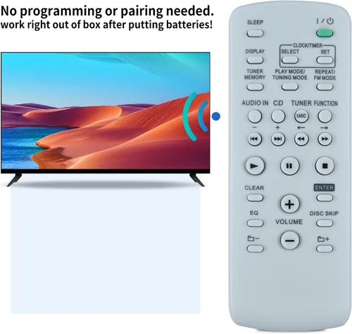 Vista 3 de ZWP RM-SC55 Control remoto de repuesto para Sony Mini Hi-Fi Component System HCD-HPR90 HCD-EC77 HCD-GX99 HCD-EC68 MHC-EC77 CMT-HPR90 MHC-EC55