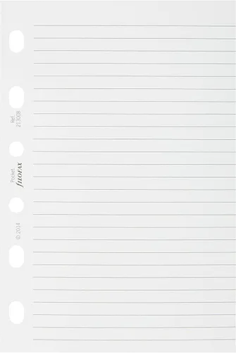 Vista 2 de Filofax Bolsillo rayado blanco (B213008)