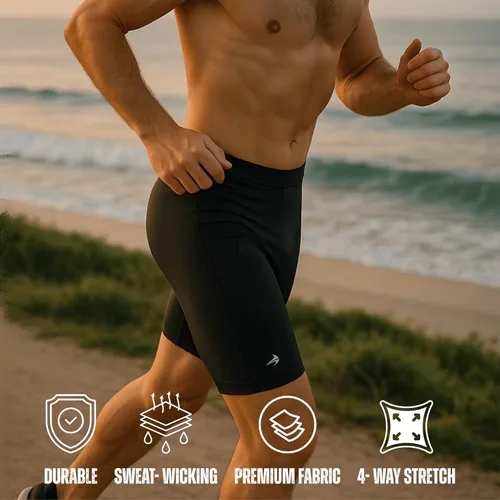 Vista 8 de Compression Shorts Men Performance Baselayer Athletic, Running, Biking All Sports Men's Underwear for Workout