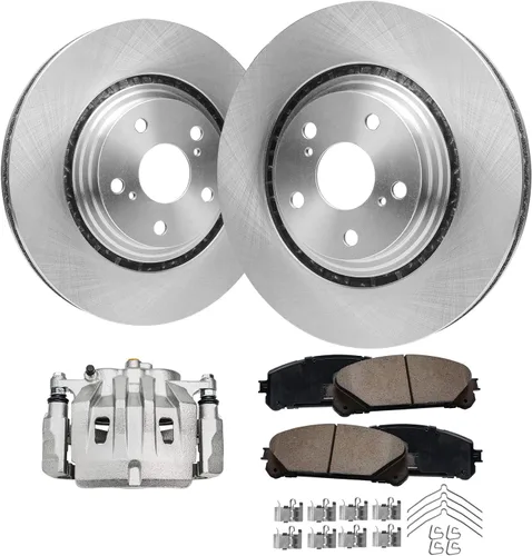 Vista 58 de Detroit Axle - Rotores de freno para Nissan NV2500 NV3500 NV1500 NV1500 2012-2021, repuesto de rotores de freno de disco: rotor delantero de 14.17