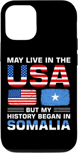 Vista 26 de iPhone 16 USA Flag America Somalia Flag Somalian Roots Country Case
