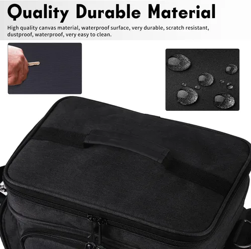 Vista 6 de Funda portátil para Nintendo Switch, bolsa de almacenamiento grande compatible con Nintendo SwitchSwitch OLEDSwitch Lite, funda rígida de forro