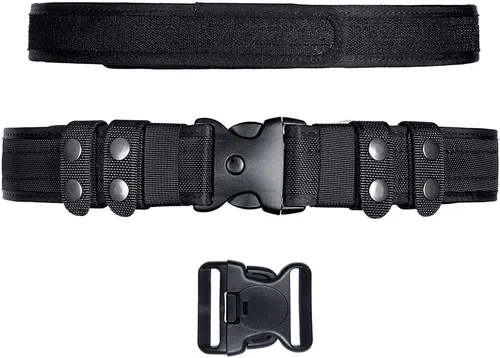 Vista 3 de TAFTACFR Cinturón de servicio para la aplicación de la ley Utilidad Seguridad Policía Militar 2.0 "Tactical Patrol Belt Set